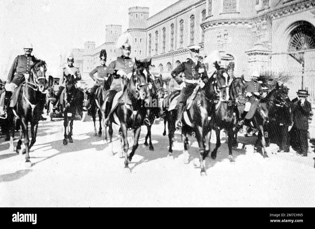 Prinz Heinrich von Preußen in Santiago de Chile Anfang April 1914 anläßlich des Besuchs der Detachierten Division der Kaiserlichen Marine in Chile Stockfoto