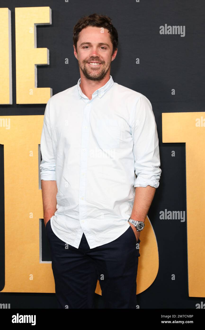 9. Januar 2023: TRAVIS HEAD nimmt am 09. Januar 2023 im Hoyts Entertainment Quarter an der Weltpremiere der Saison „The Test“ in Sydney, NSW, Australien Teil (Kreditbild: © Christopher Khoury/Australian Press Agency via ZUMA Wire) Stockfoto