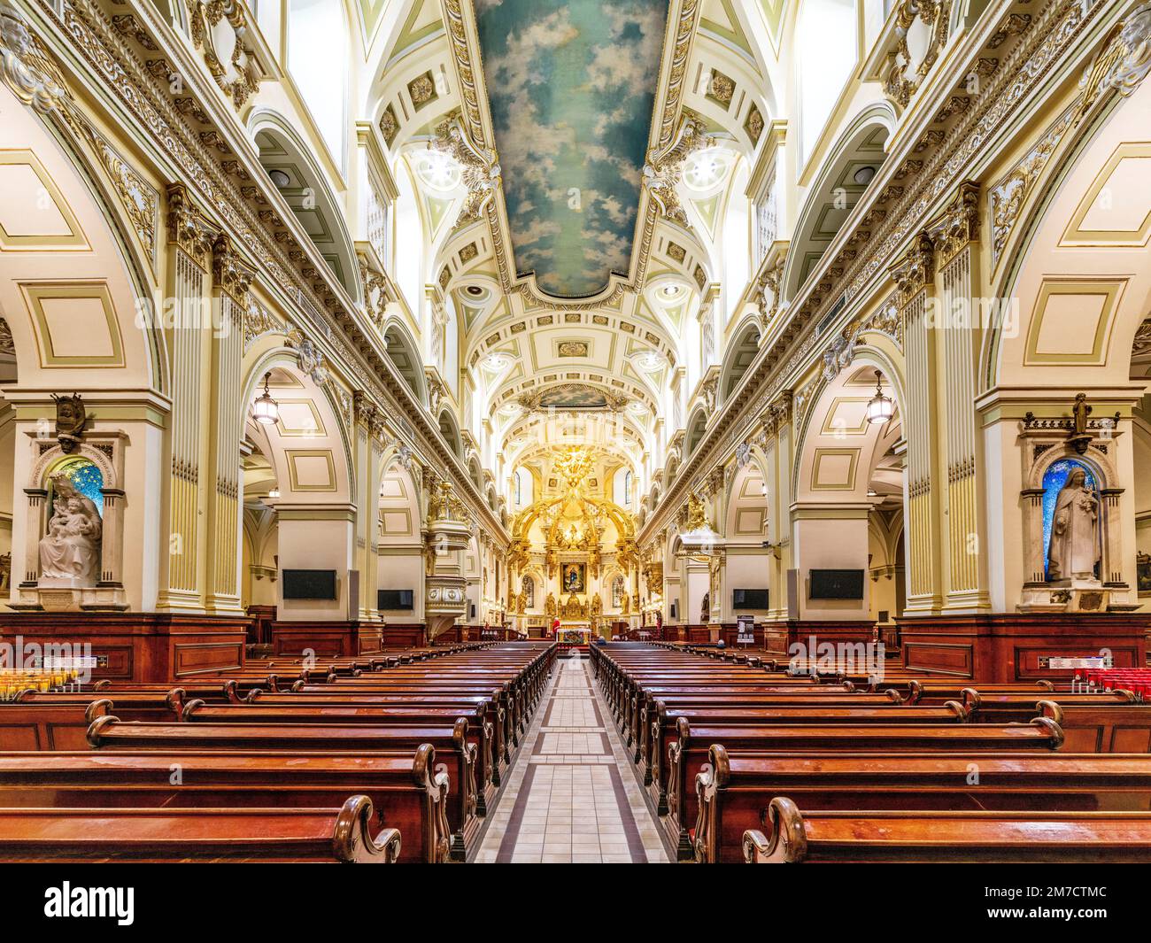 Kathedrale Notre Dame, Altstadt Von Quebec, Quebec, Kanada Stockfoto