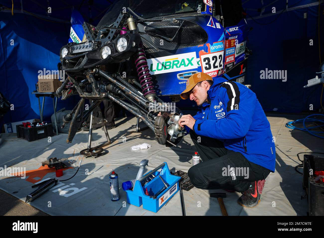 CASALE Ignacio (chl), X-RAID von Yamaha unterstütztes Team, Yamaha, SSV, Portrait während des restlichen Tages des Dakar 2023 in Riad, am 9. Januar 2023 in Riad, Saudi-Arabien - Foto: Florent Gooden/DPPI/LiveMedia Stockfoto