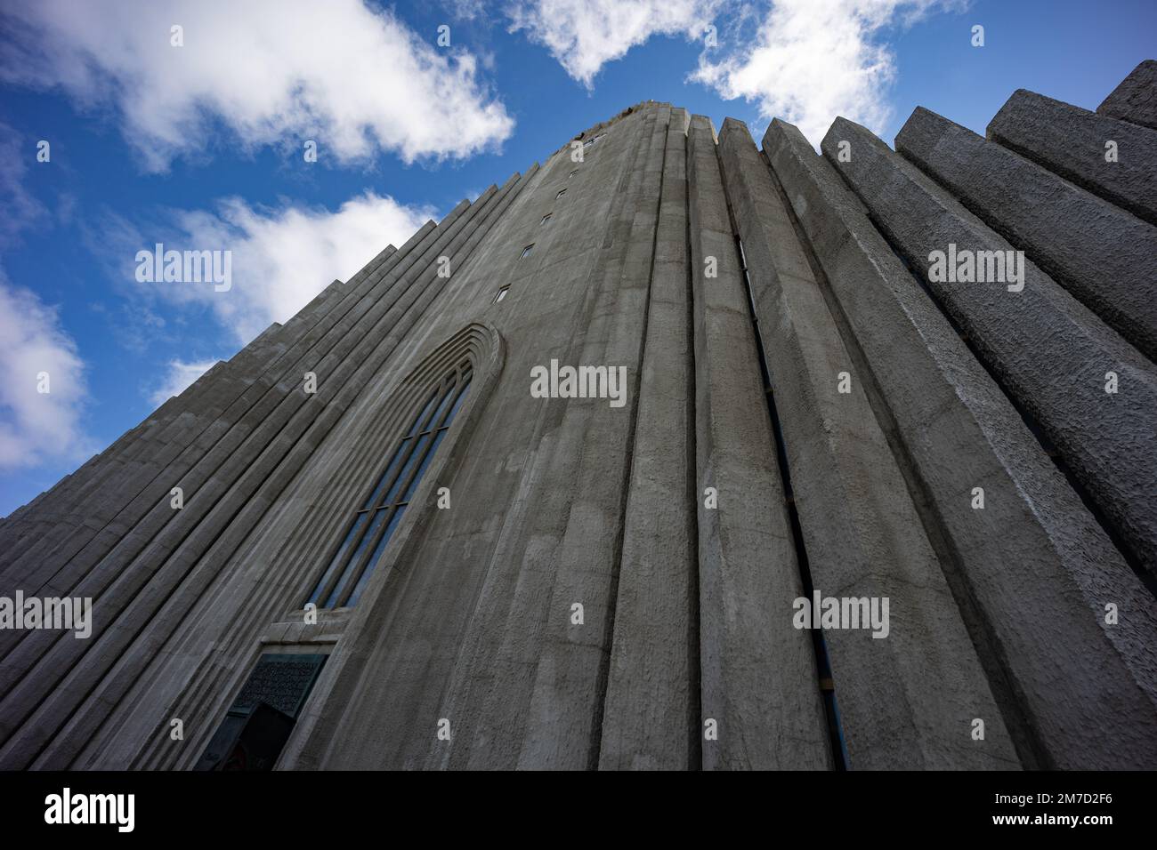 Hallgrímskirkja (Kirche von Hallgrímur) ist eine lutherische (isländische) Gemeindekirche in Reykjavík, Island. Mit einer Höhe von 74,5 Metern (244 Fuß) ist es der Stockfoto