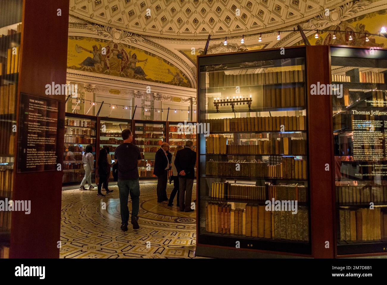 Thomas Jefferson Library, die Kongressbibliothek ist die weltweit größte Bibliothek mit mehr als 167 Millionen katalogisierten Objekten und die älteste C. Stockfoto