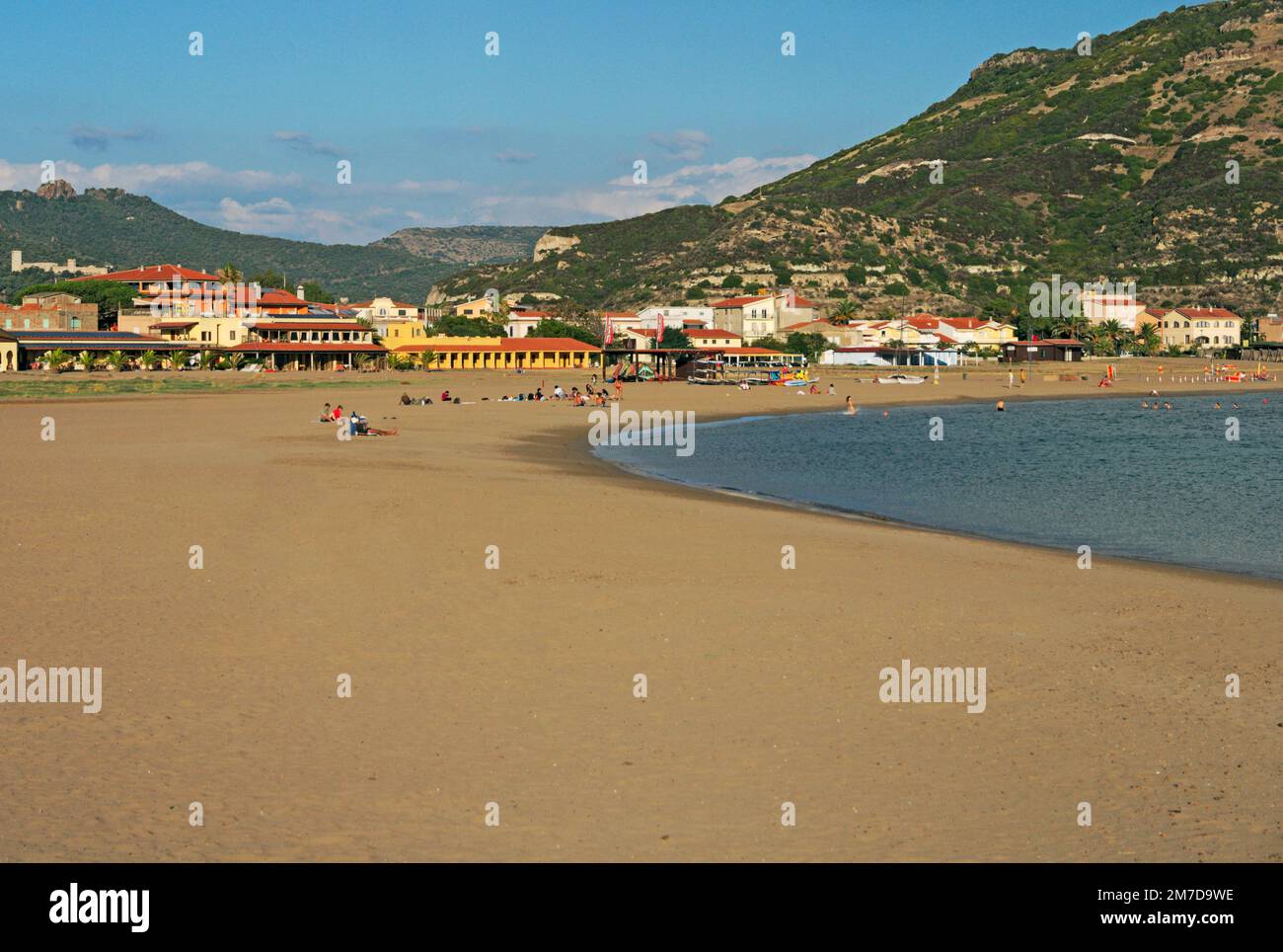 Der Strand von Bosa Marina, Sardinien, Italien Stockfoto
