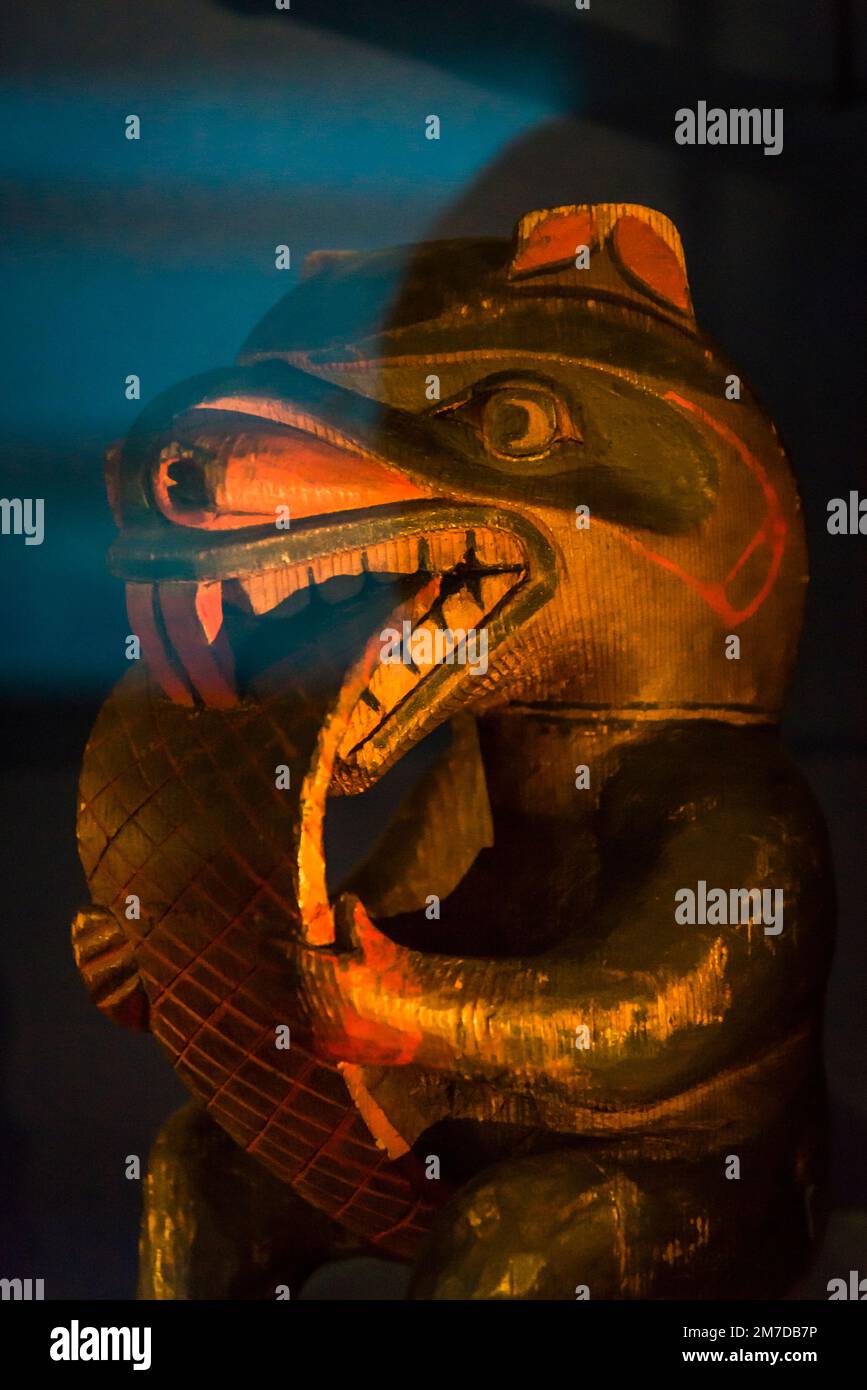 Indische Ritualmasken, National Museum of the American Indian, Washington, D.C., USA Stockfoto