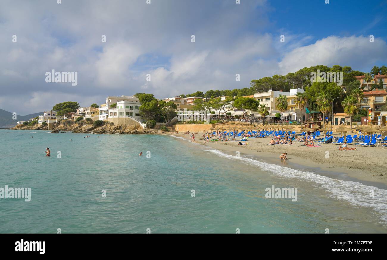 Badebucht, Strand, Sant Elm, Mallorca, Spanien Stockfoto