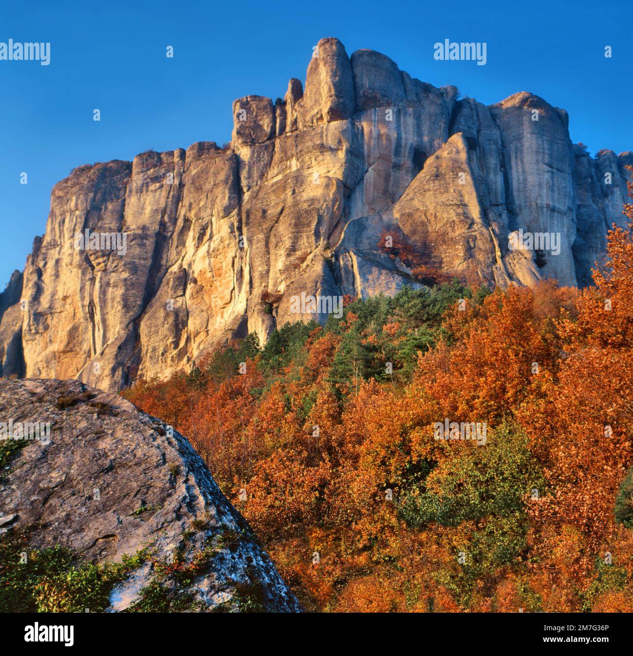 Pietra di Bismantova (Südblick) Stockfoto