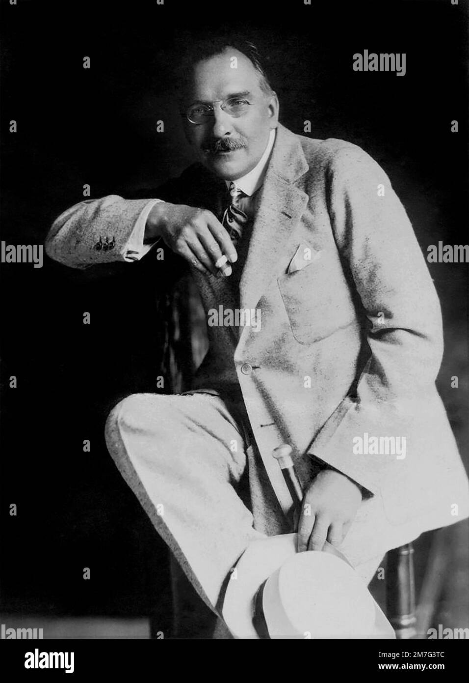 Wilfrid Voynich. Porträt des polnischen antiquarischen Buchhändlers Wilfrid Michael Voynich (1865-1930), berühmt für die Entdeckung des Voynich-Manuskripts. Stockfoto