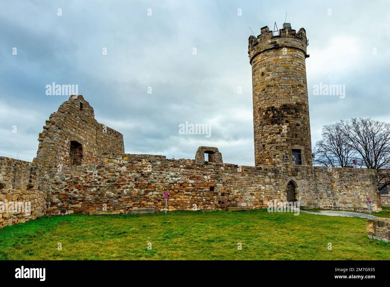 Kurze Wanderung um die wunderschöne drei Gleichen im Thüringer Becken - drei Gleichen - Deutschland Stockfoto