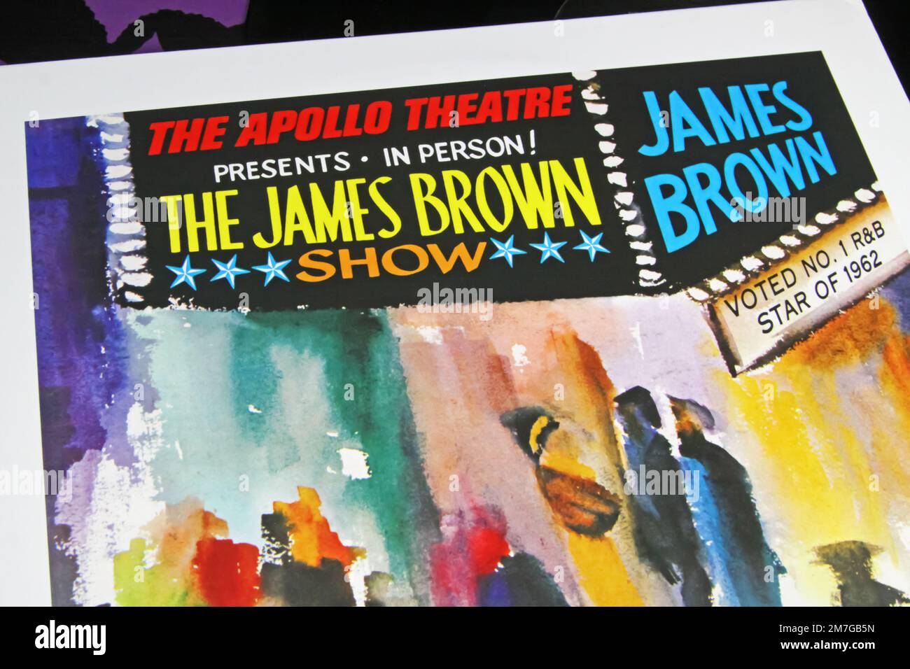 Viersen, Deutschland - November 9. 2022: Auftakt des isolierten Schallplattenalbums Live im Apollo Theater 1962 des Sängers James Brown Stockfoto