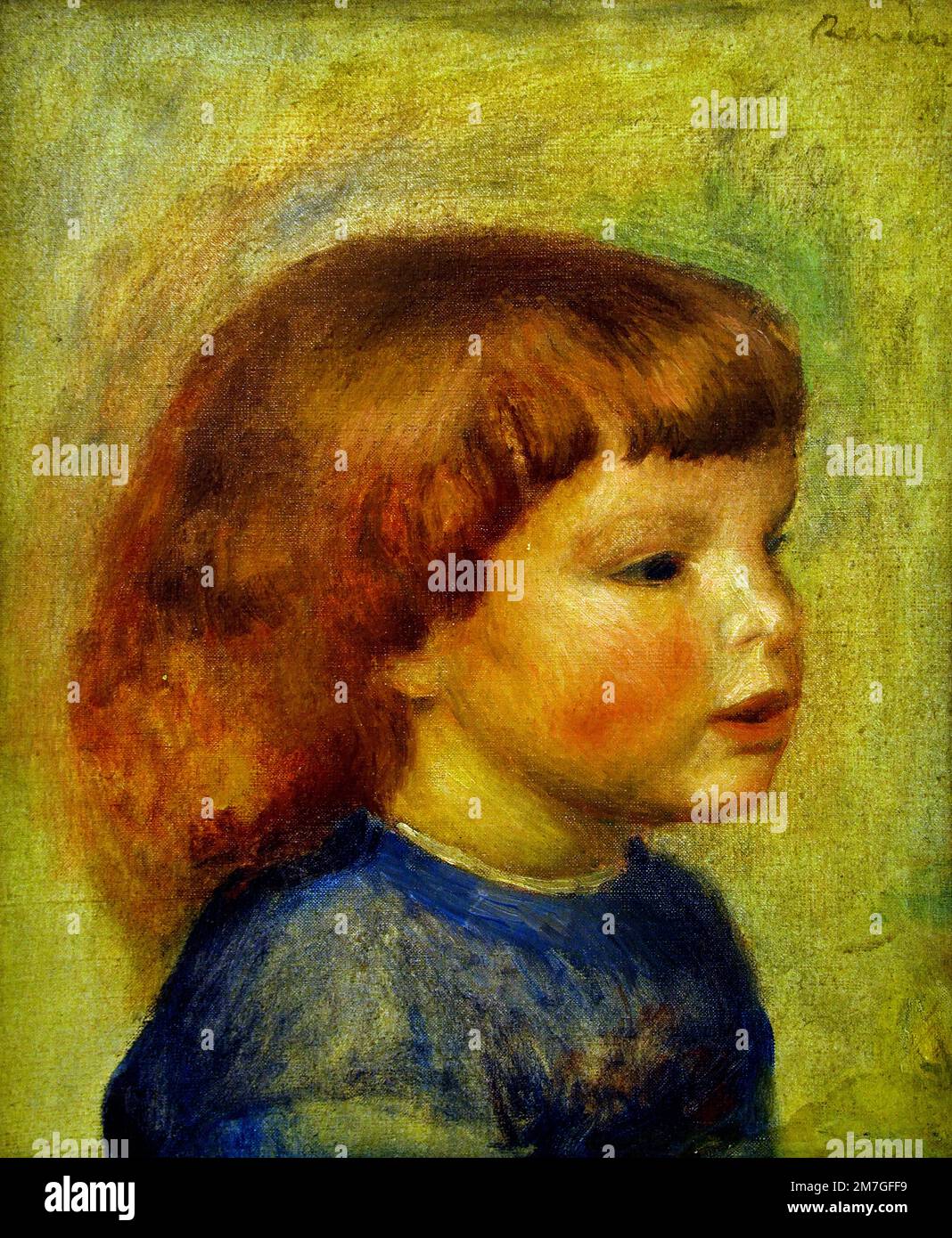 Leiterin eines Kindes 1906 von Pierre Auguste Renoir 1841-1919 Französischer Impressionist, Frankreich, Stockfoto
