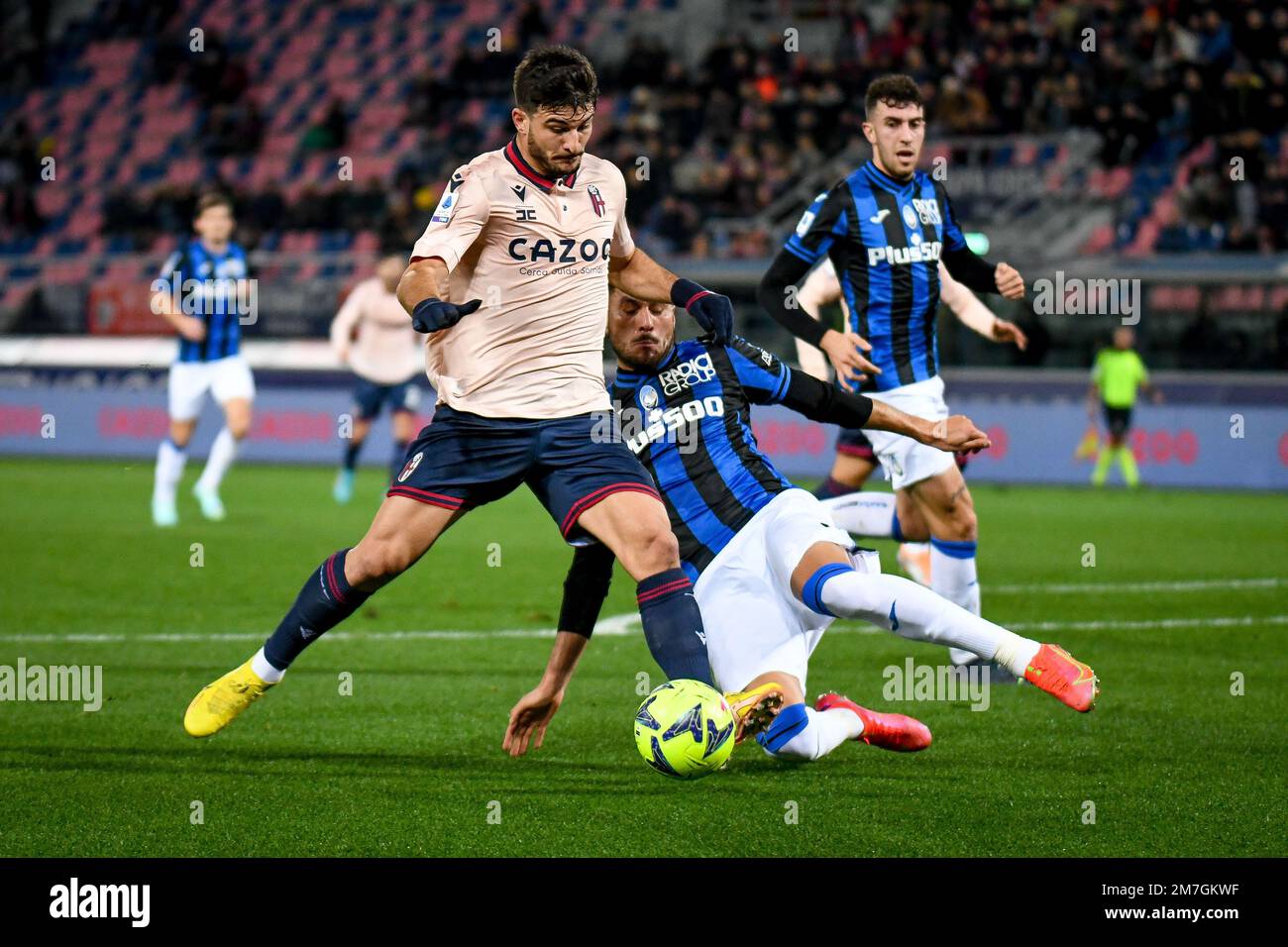 Renato Dall'Ara Stadion, Bologna, Italien, 09. Januar 2023, Bolognas Riccardo Orsolini wurde