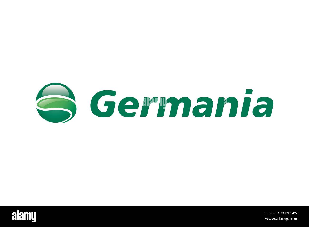 Germania Airline, Logo, weißer Hintergrund Stockfoto