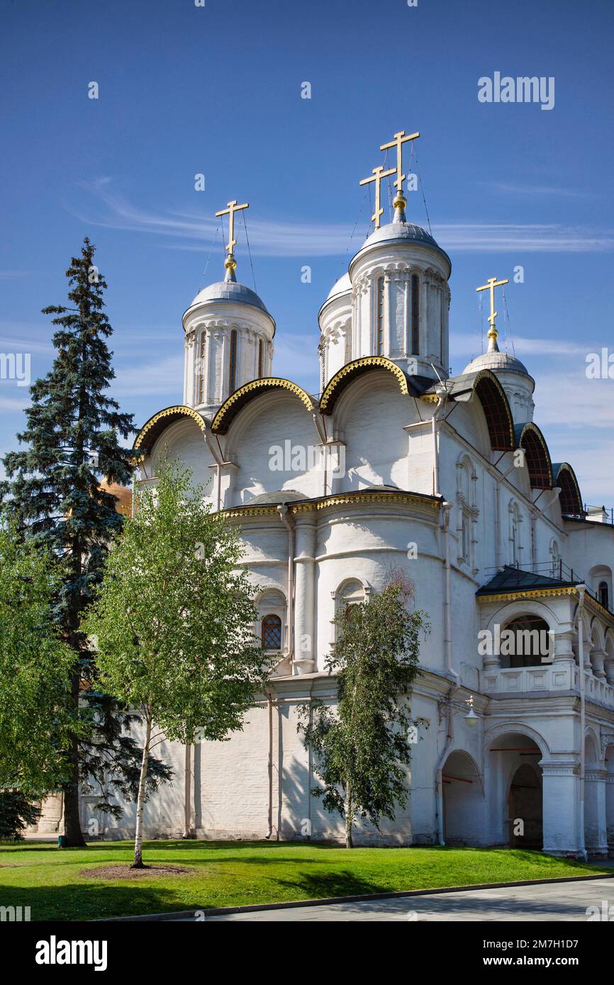 Patriarchalische Kammern und die Kirche der zwölf Apostel, Kreml, Moskau, Russland Stockfoto