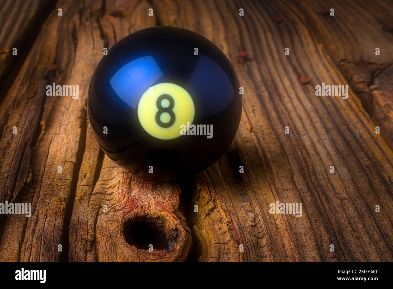 Moody-Eight-Ball Stockfoto