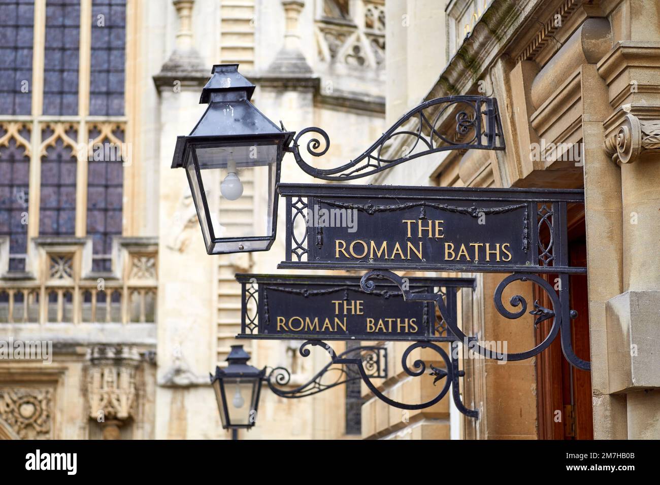 Römische Bäder in Bath, Großbritannien Stockfoto