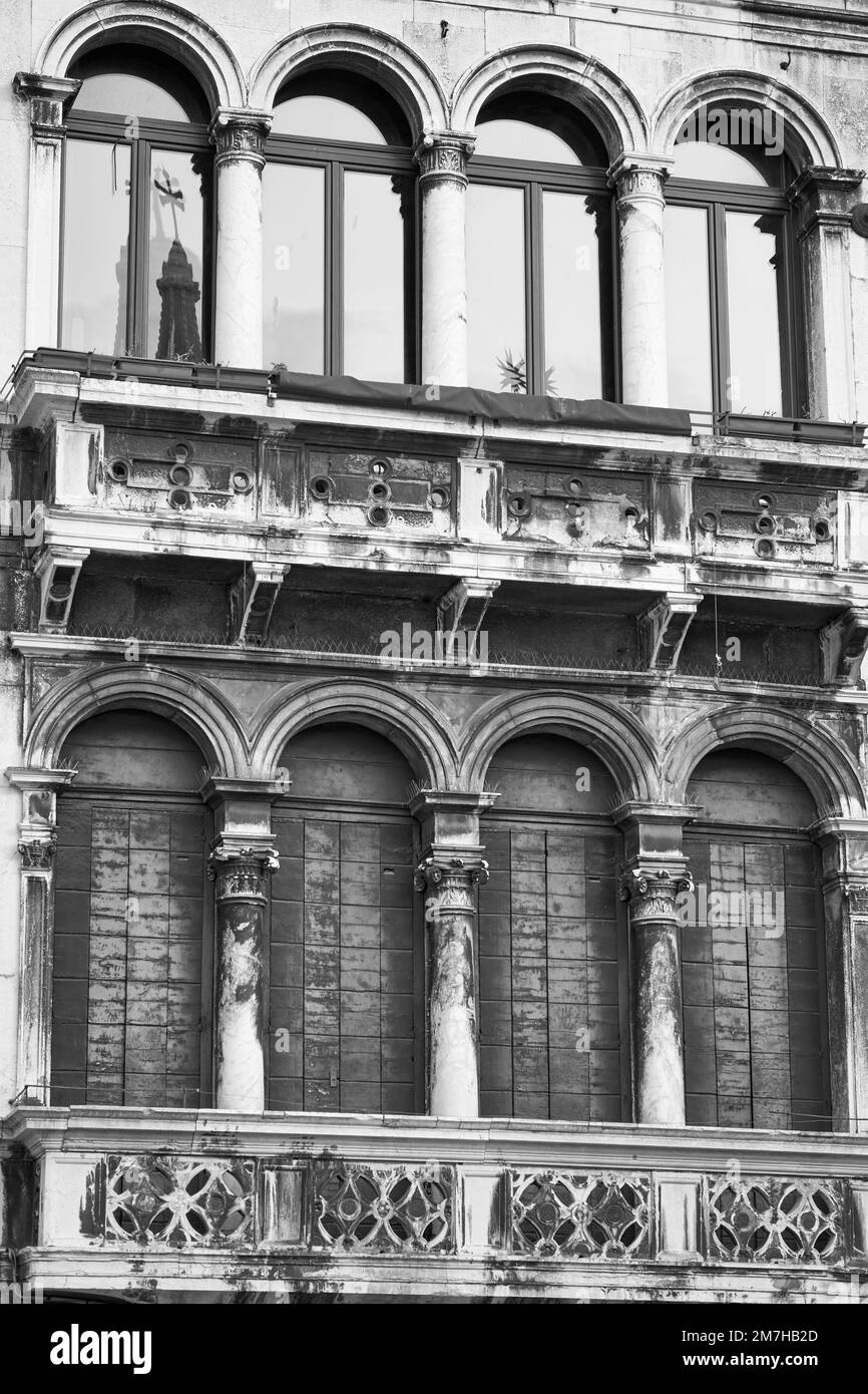 Details zur venezianischen Architektur Stockfoto