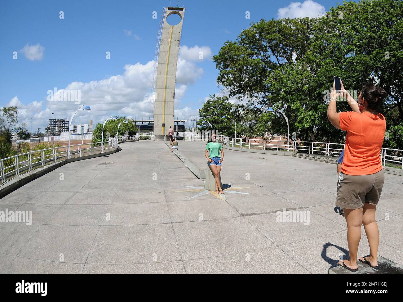 Macapá,Amapá,Brasilien,12. November 2021. Marco Zero Touristendenkmal