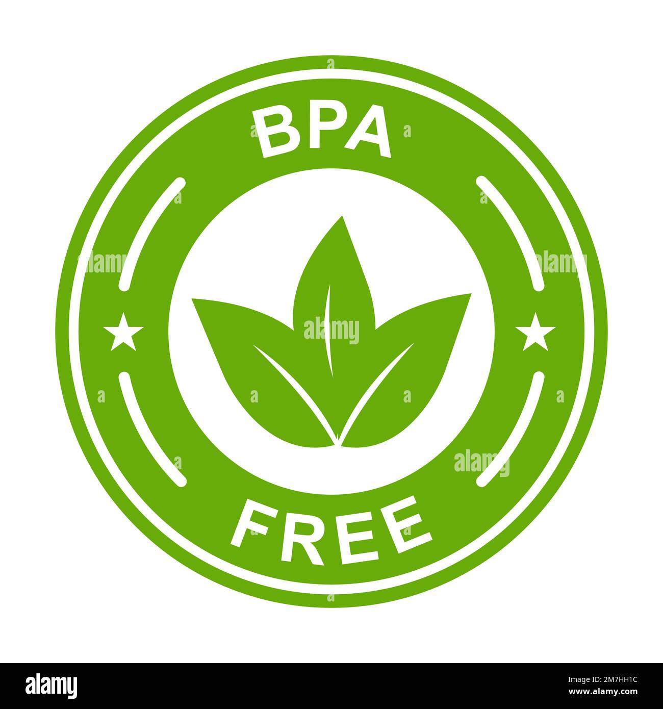 BPA-FREIE Bisphenol A und Phthalate frei Symbolvektor ungiftigen Kunststoff Zeichen für Grafik-Design, Logo, Website, Social Media, mobile App, UI-Illustration Stock Vektor