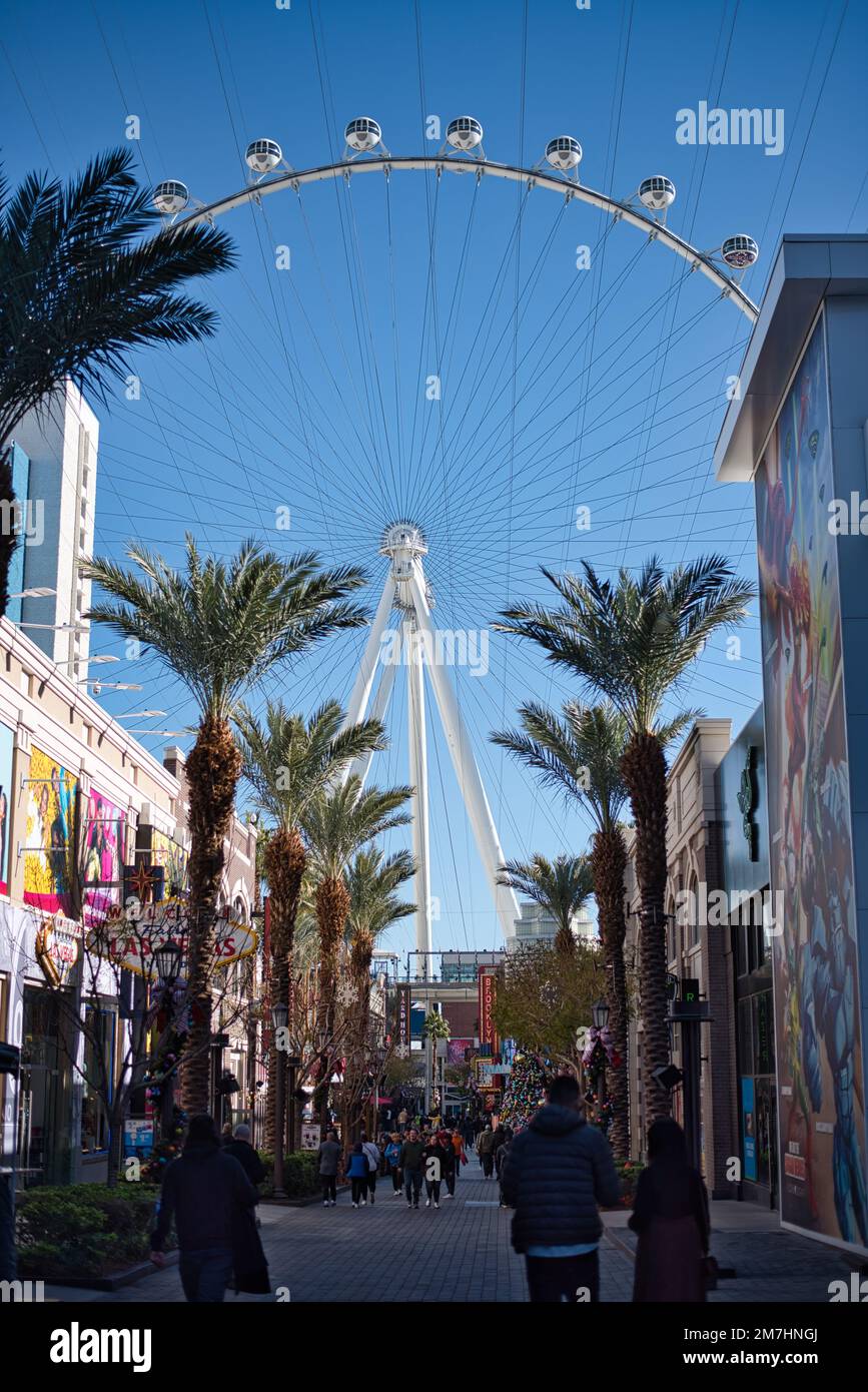 Las Vegas im Dezember Stockfoto