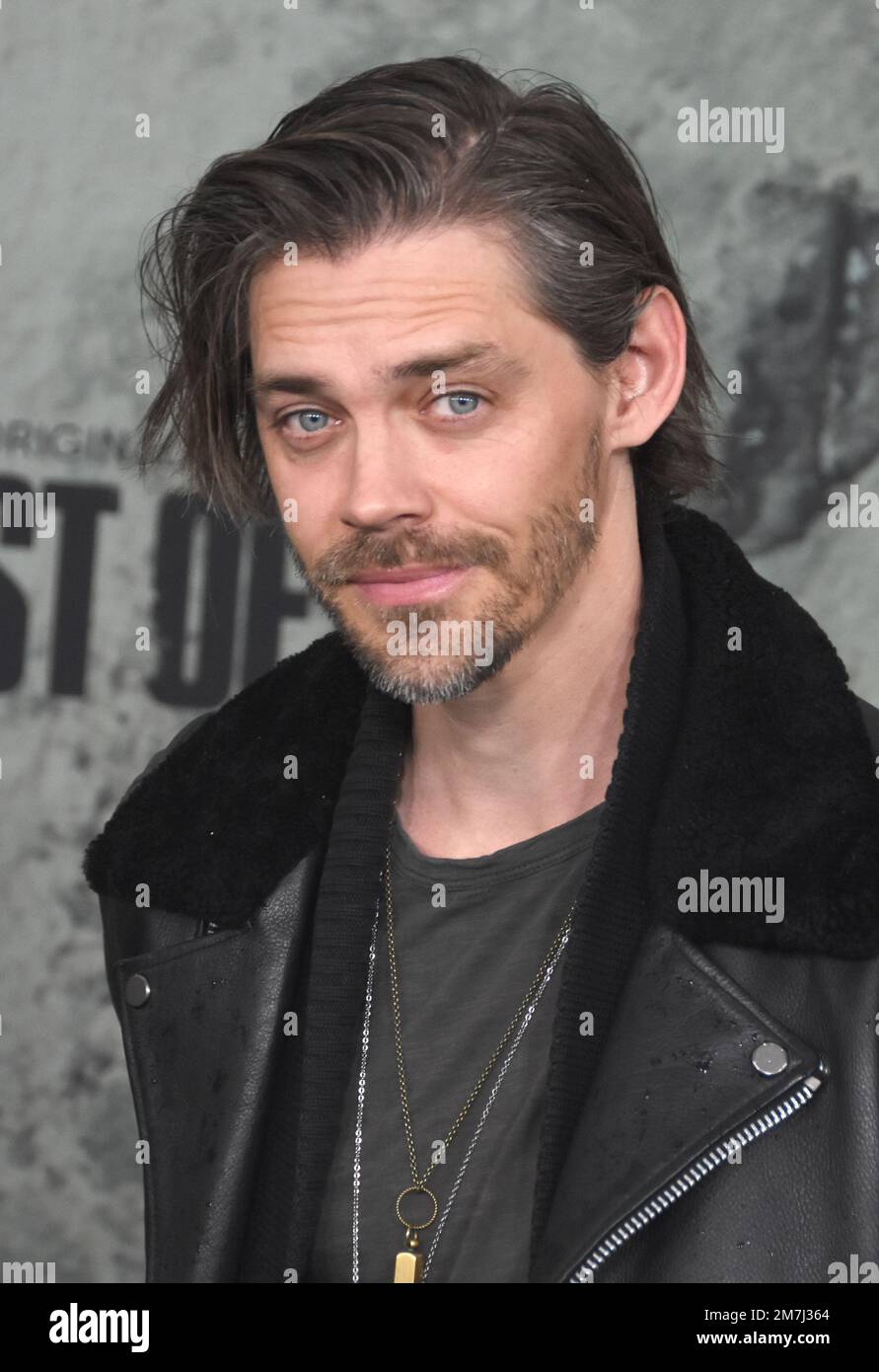 Los Angeles, Kalifornien, USA 9. Januar 2023 der Schauspieler Tom Payne nimmt am 9. Januar 2023 am Regency Village Theatre in Los Angeles, Kalifornien, USA, an der Premiere von HBO „The Last of US“ Teil. Foto: Barry King/Alamy Live News Stockfoto