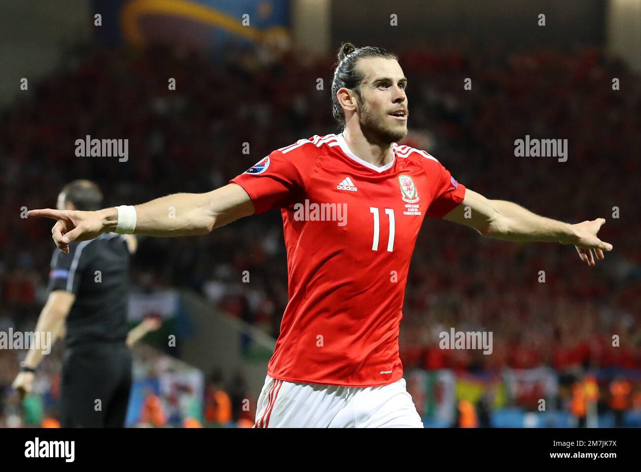 Dateifoto von 20-06-2016 von Wales' Gareth Bale. Wales Manager Rob Page sagte Gareth Bale, dass es der richtige Zeitpunkt sei, seine Football-Karriere zu beenden. Ausgabedatum: Dienstag, 10. Januar 2023. Stockfoto