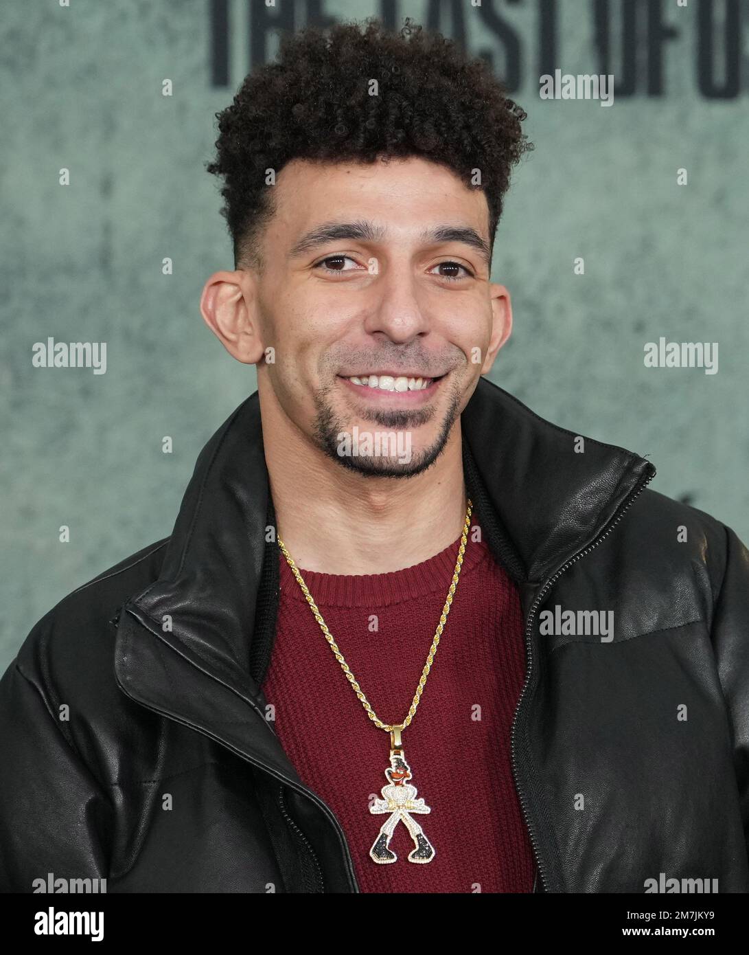 Khleo Thomas kommt am Montag, den 9. Januar 2023, bei HBO's THE LAST OF US Premiere im Regency Village Theater in Westwood, Kalifornien, an. (Foto: Sthanlee B. Mirador/Sipa USA) Stockfoto