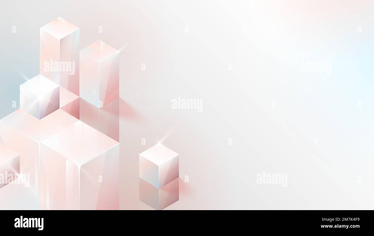 Abstrakter 3D-Würfel-Designvektor Stock Vektor