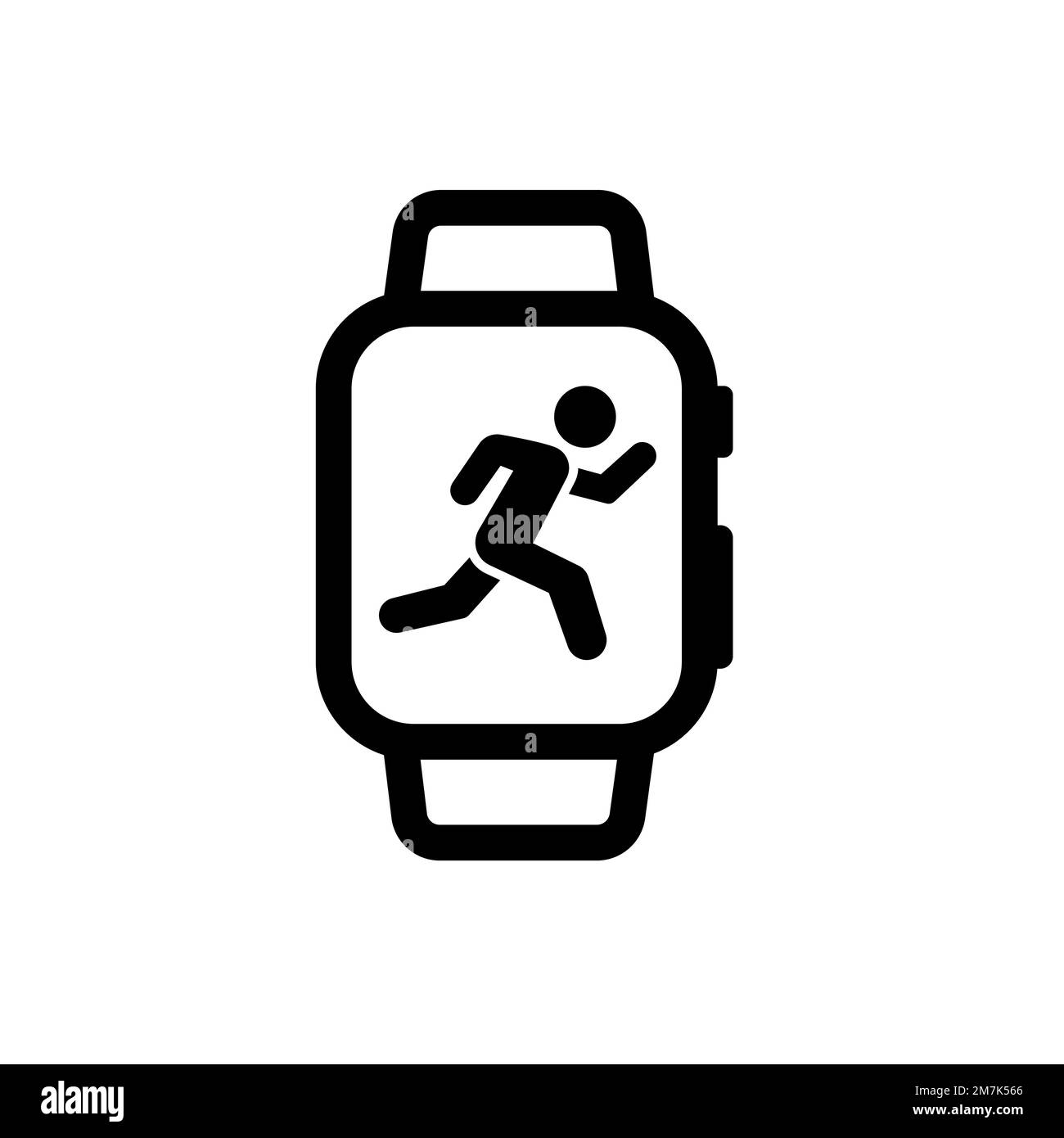 Smartwatch Modus Symbol. Umrisse smartwatch Modus vektor Symbol für Web Design auf weißem Hintergrund Stock Vektor