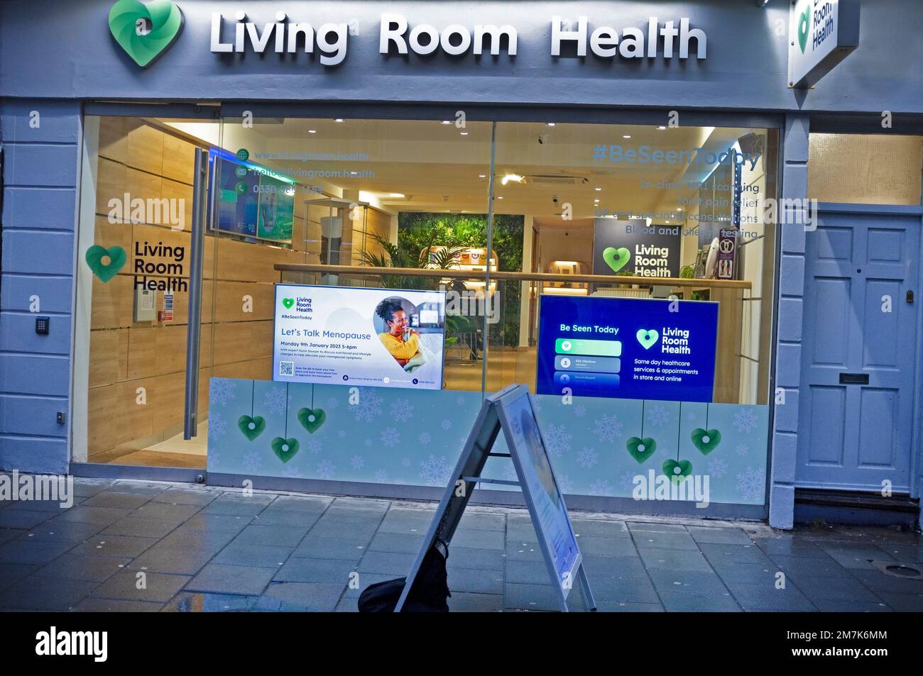 Eine Privatklinik in einer Brighton Street Stockfoto