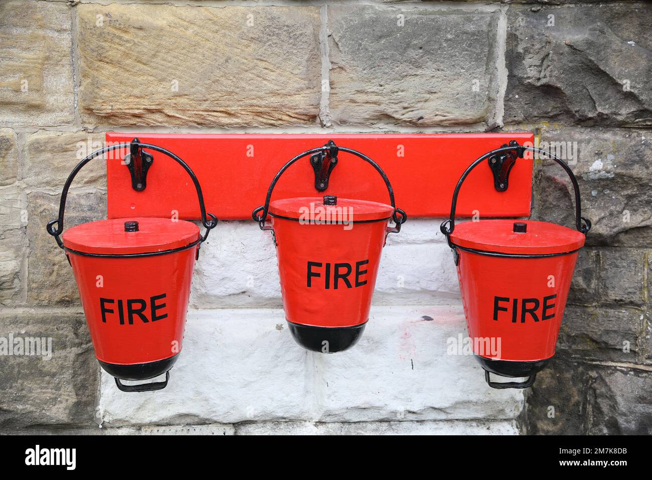 Feuer-Eimer Stockfoto
