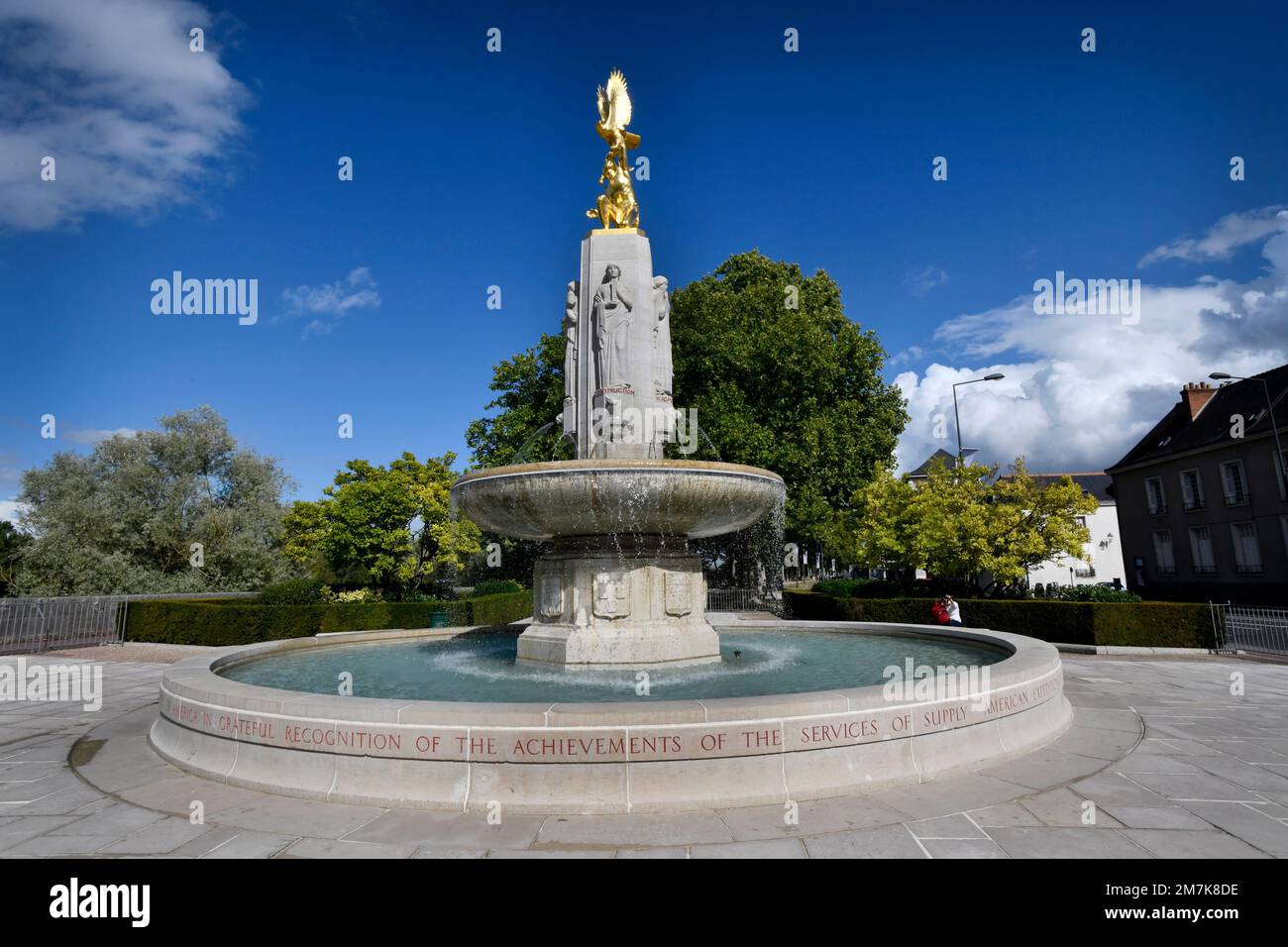 Touren, Frankreich. Das World war I Tours American Monument befindet sich in der Stadt Tours, Frankreich Stockfoto