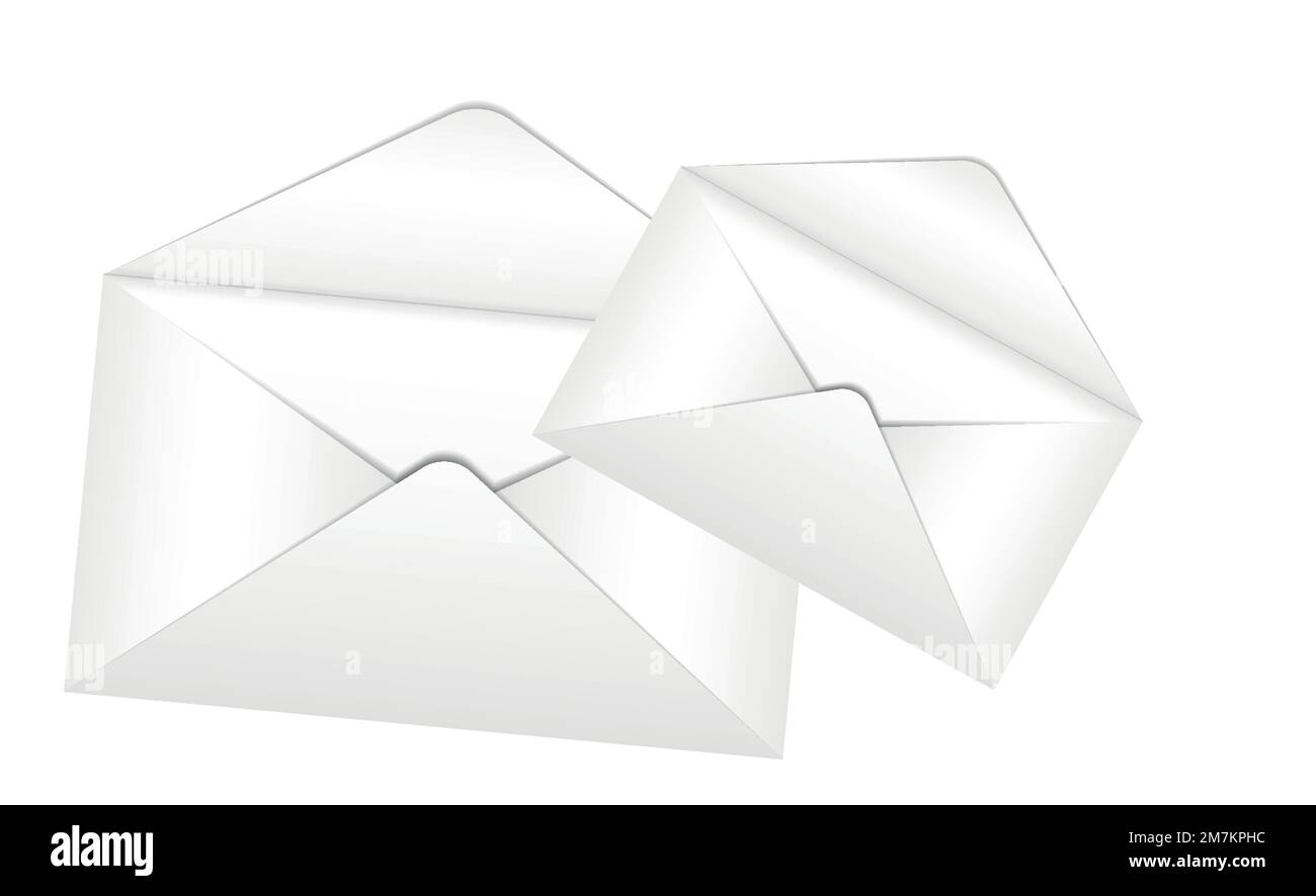 Cartoon-Vektor mit Papierumschlagsymbol. Paketbrief. Postdienst Stock Vektor