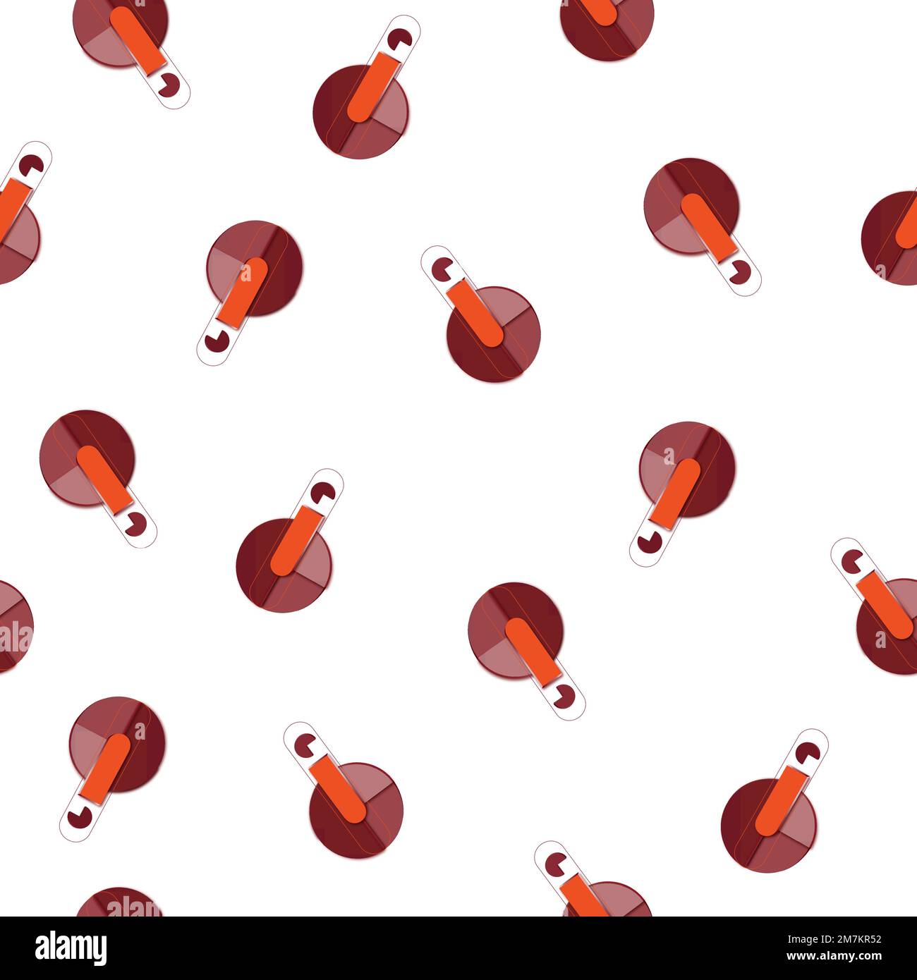 Modernes, nahtloses geometrisches Muster. Digital gezeichnete Darstellung. Kann als Textilstoff oder Tapete, Karten, Einladungen, dekoratives Papier verwendet werden Stock Vektor