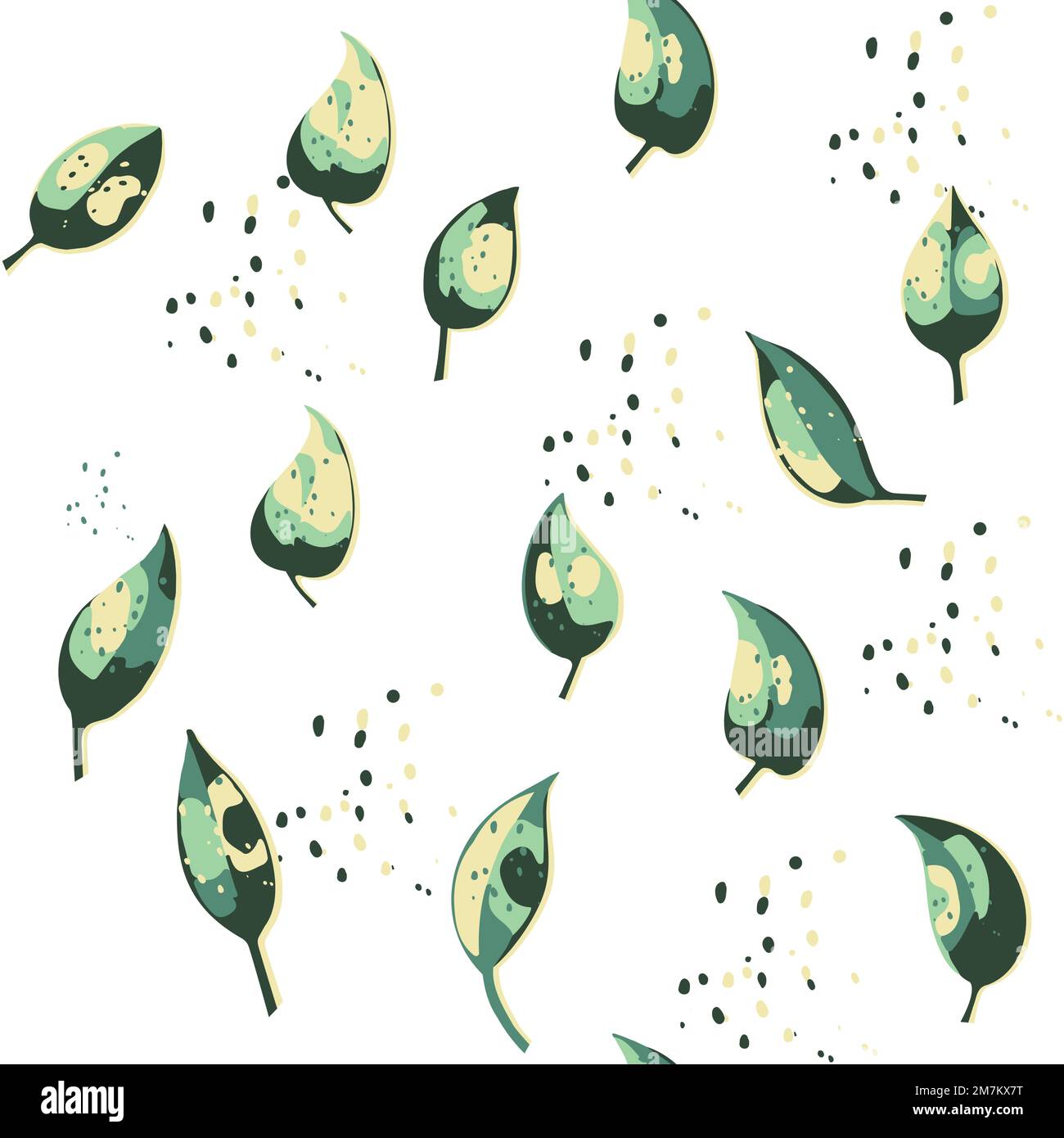 Modernes, nahtloses Blumenmuster. Digital gezeichnete Darstellung. Kann als Textilstoff oder Tapete, Karten, Einladungen, dekoratives Papier verwendet werden Stock Vektor