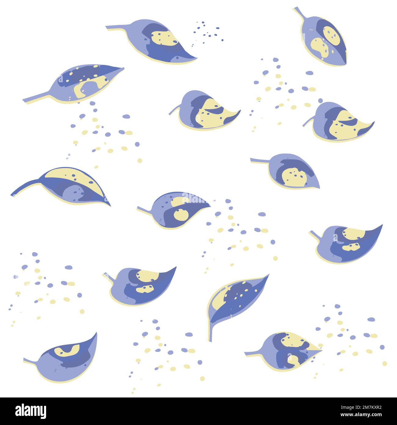 Modernes, nahtloses Blumenmuster. Digital gezeichnete Darstellung. Kann als Textilstoff oder Tapete, Karten, Einladungen, dekoratives Papier verwendet werden Stock Vektor