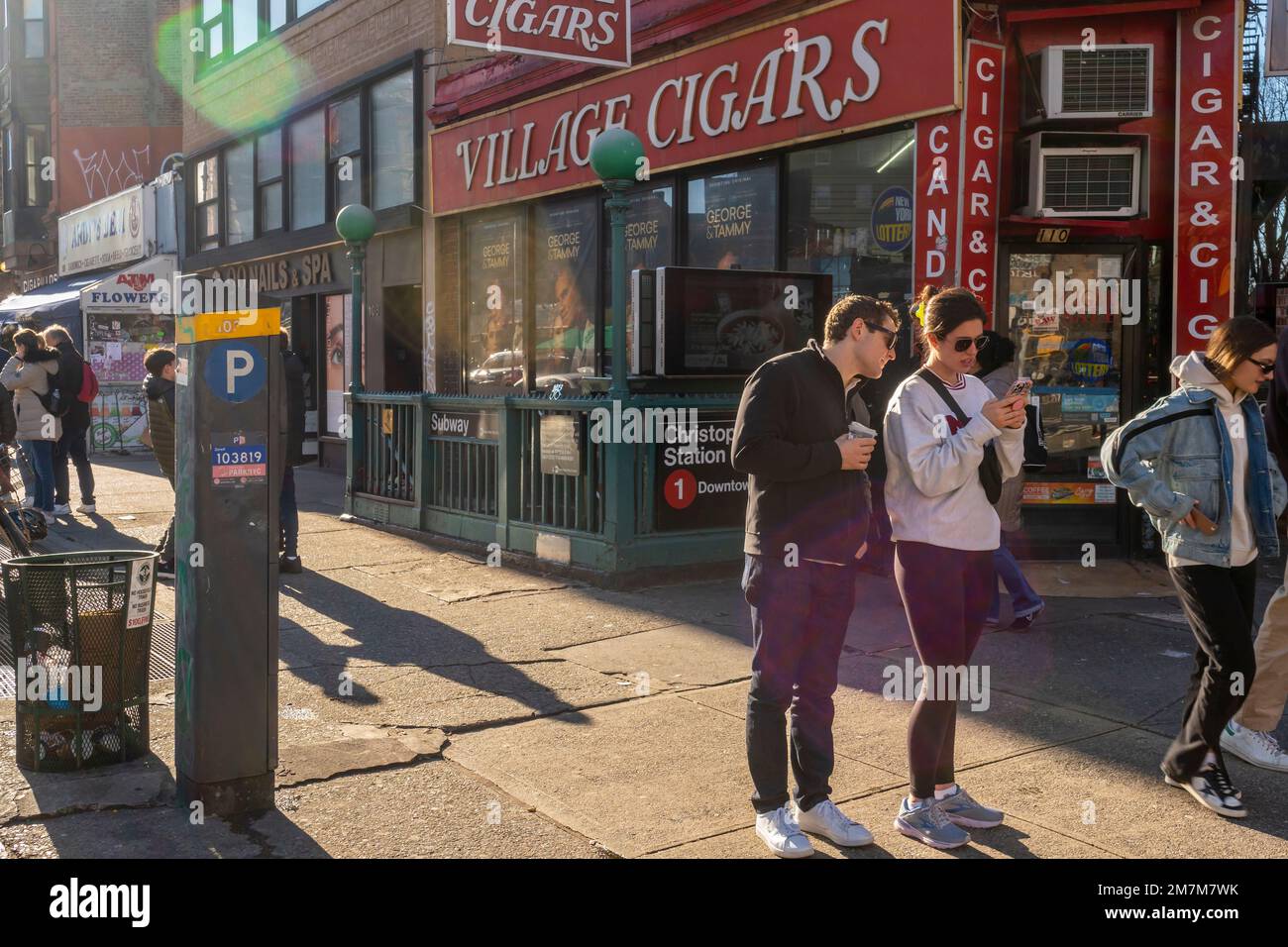 Sheridan Square in Chelsea in New York am Sonntag, 1. Januar 2023. (© Richard B. Levine) Stockfoto