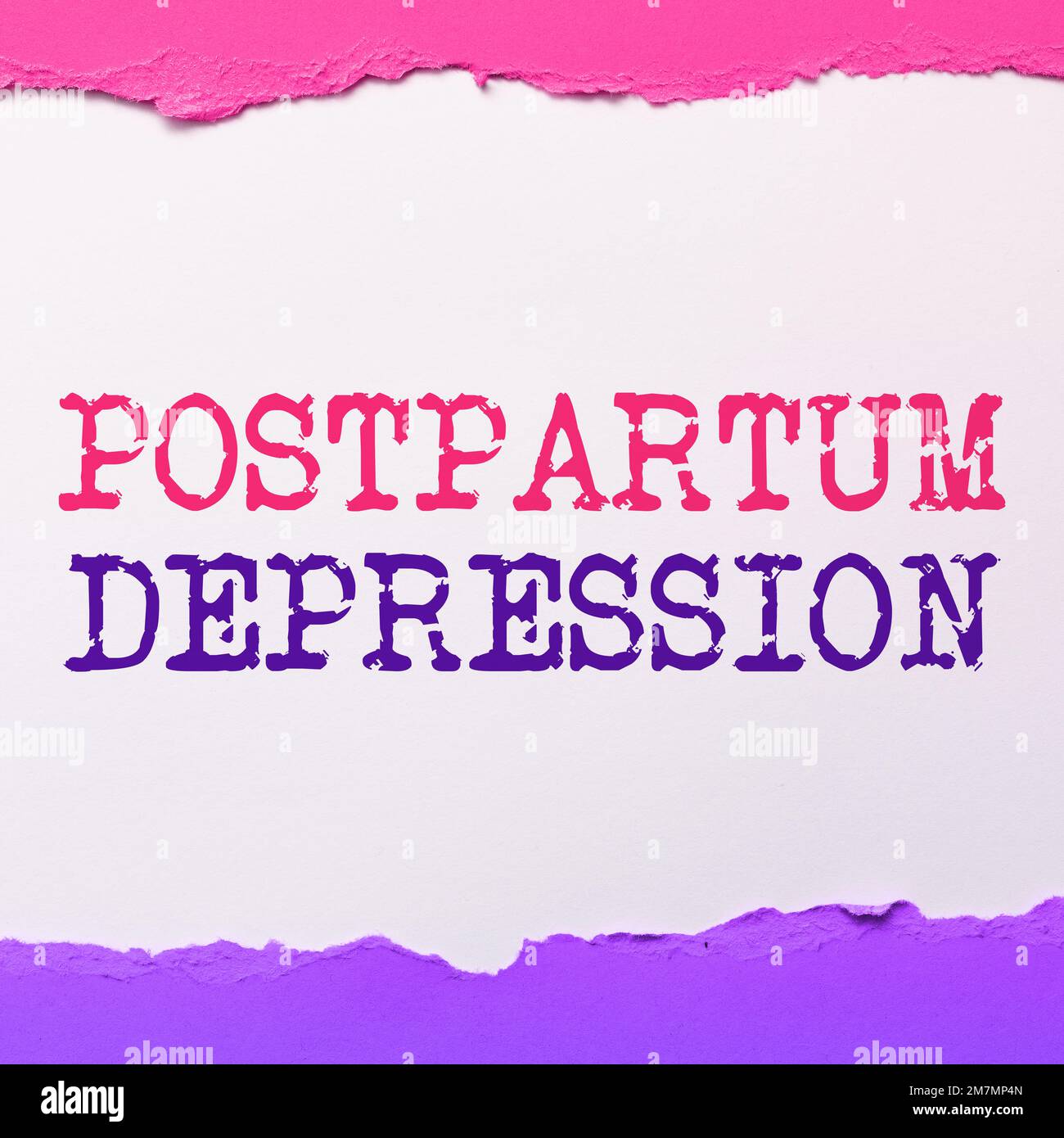 Text zeigt Inspiration Postpartale Depression, Geschäftskonzept eine