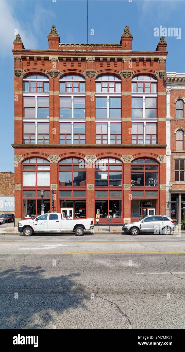 Worthington Square Apartments, ursprünglich das George Worthington Company Building von 1882, entworfen von Cudell und Richardson. Stockfoto