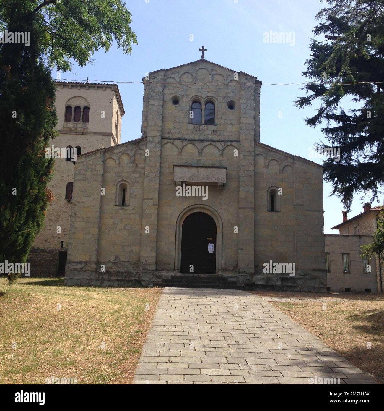 Pieve di Trebbio - Kirche Trebbio Stockfoto
