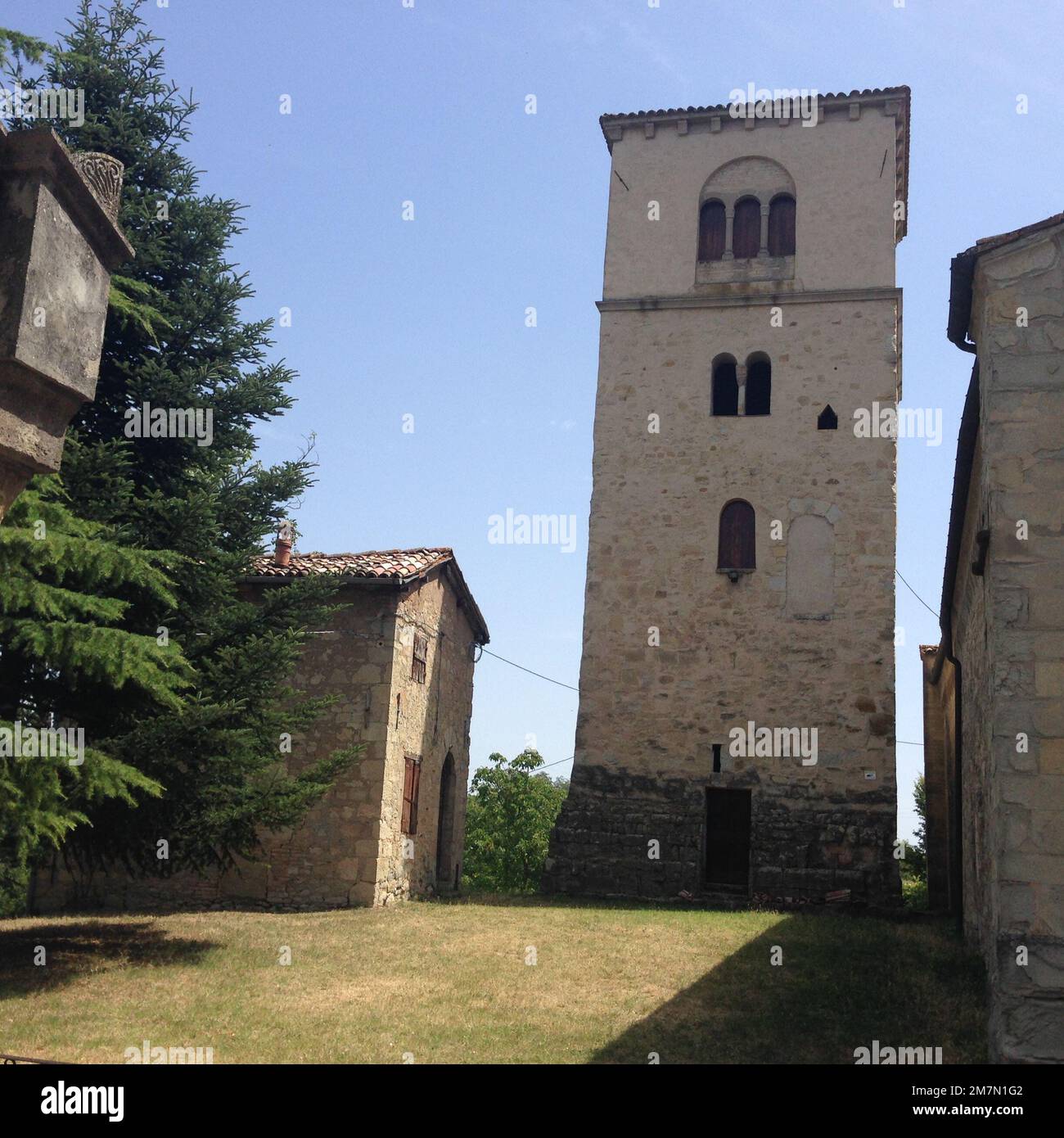 Pieve di Trebbio - Kirche Trebbio Stockfoto
