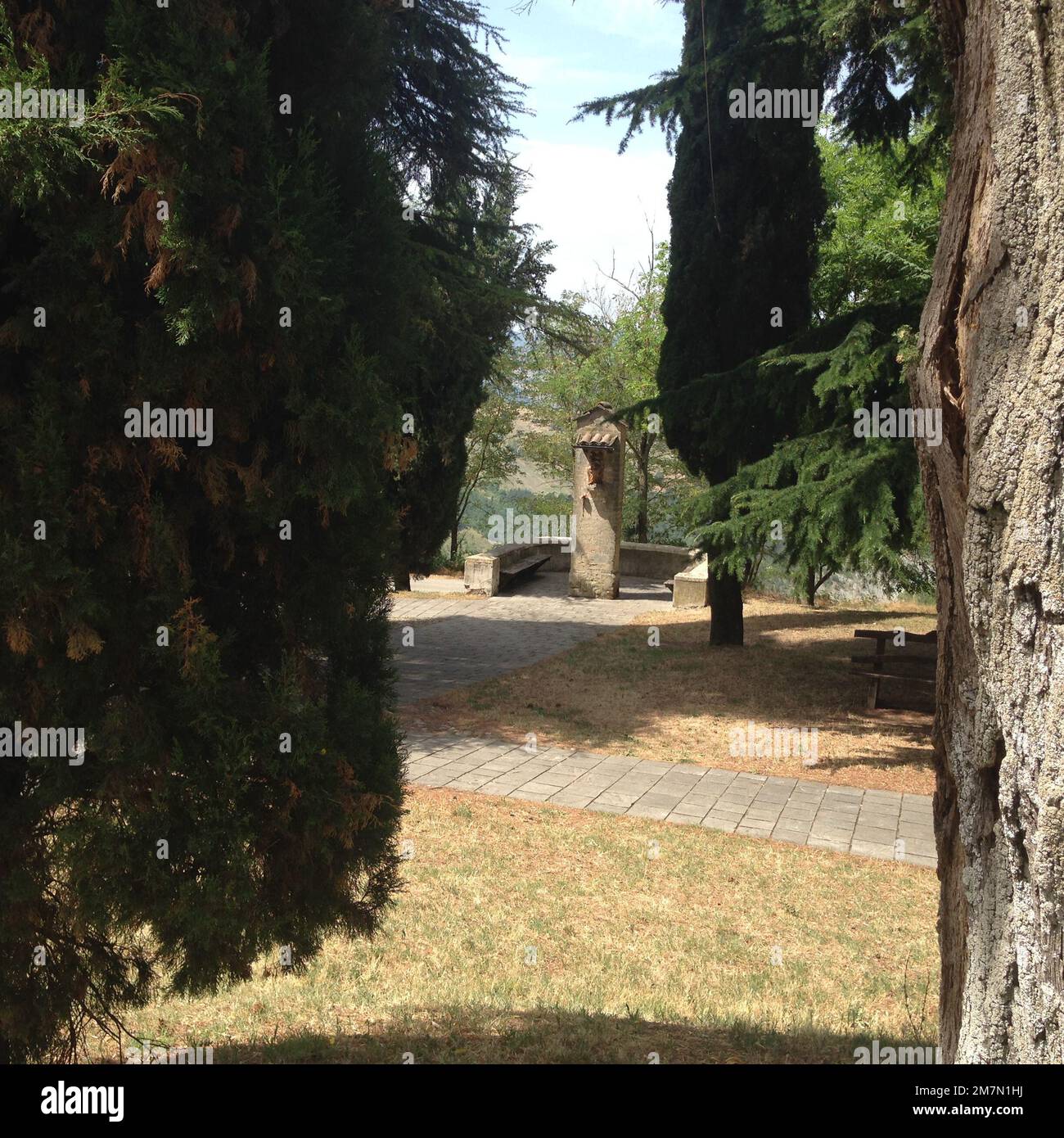 Pieve di Trebbio - Kirche Trebbio Stockfoto