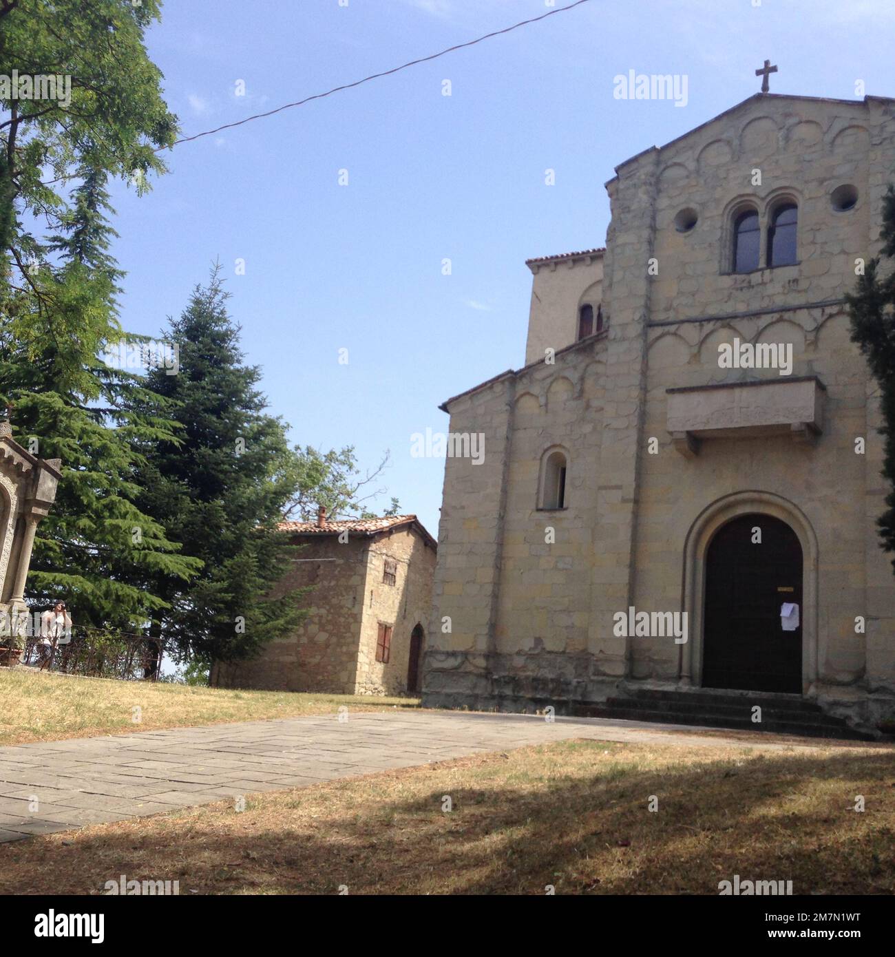 Pieve di Trebbio - Kirche Trebbio Stockfoto