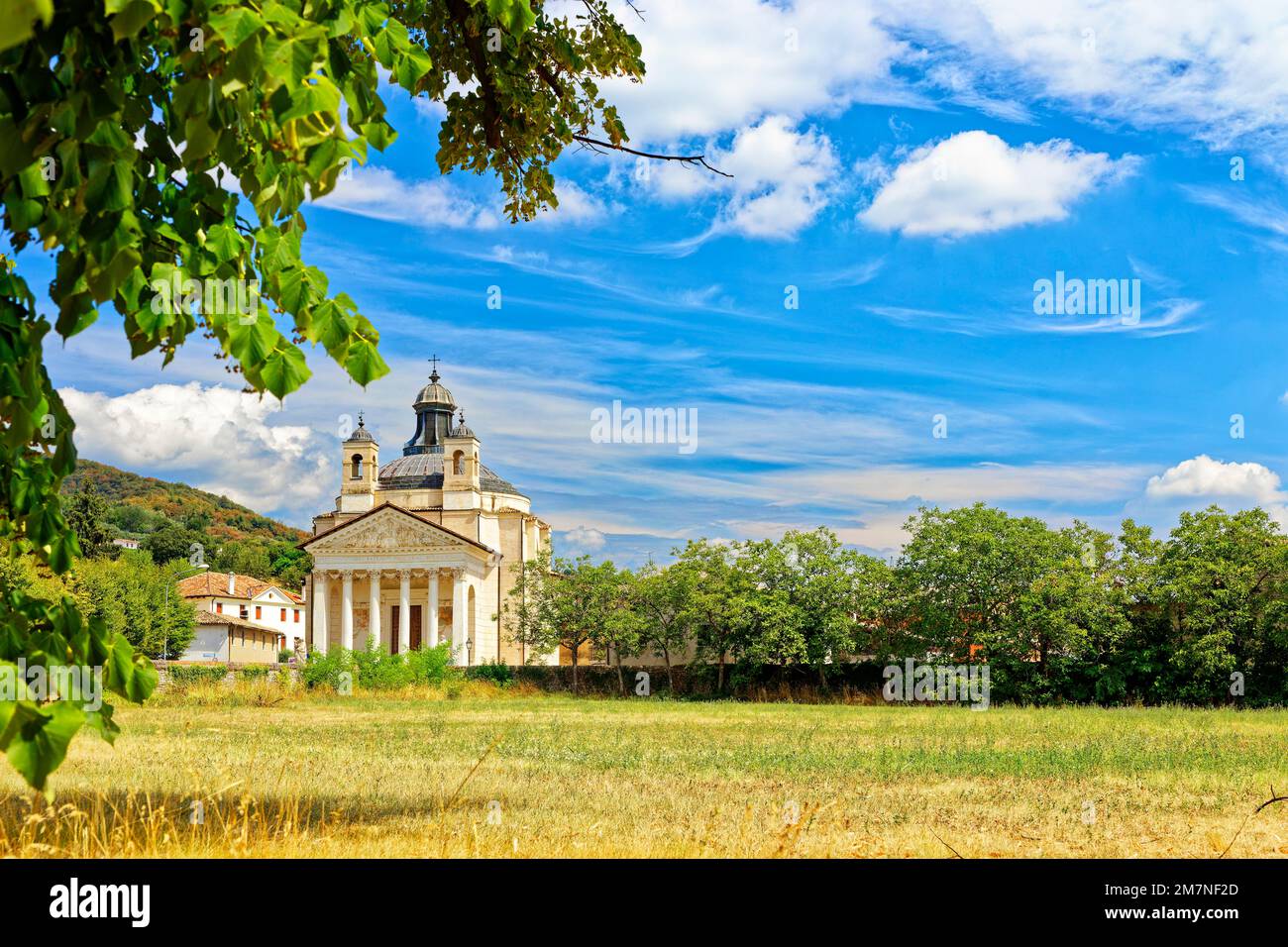 Tempietto di Villa Barbaro in Maser, Provinz Treviso, Italien. Die Kirche wurde von 1579 bis 1580 nach den Plänen der Architektin Andrea Palladio erbaut. Stockfoto