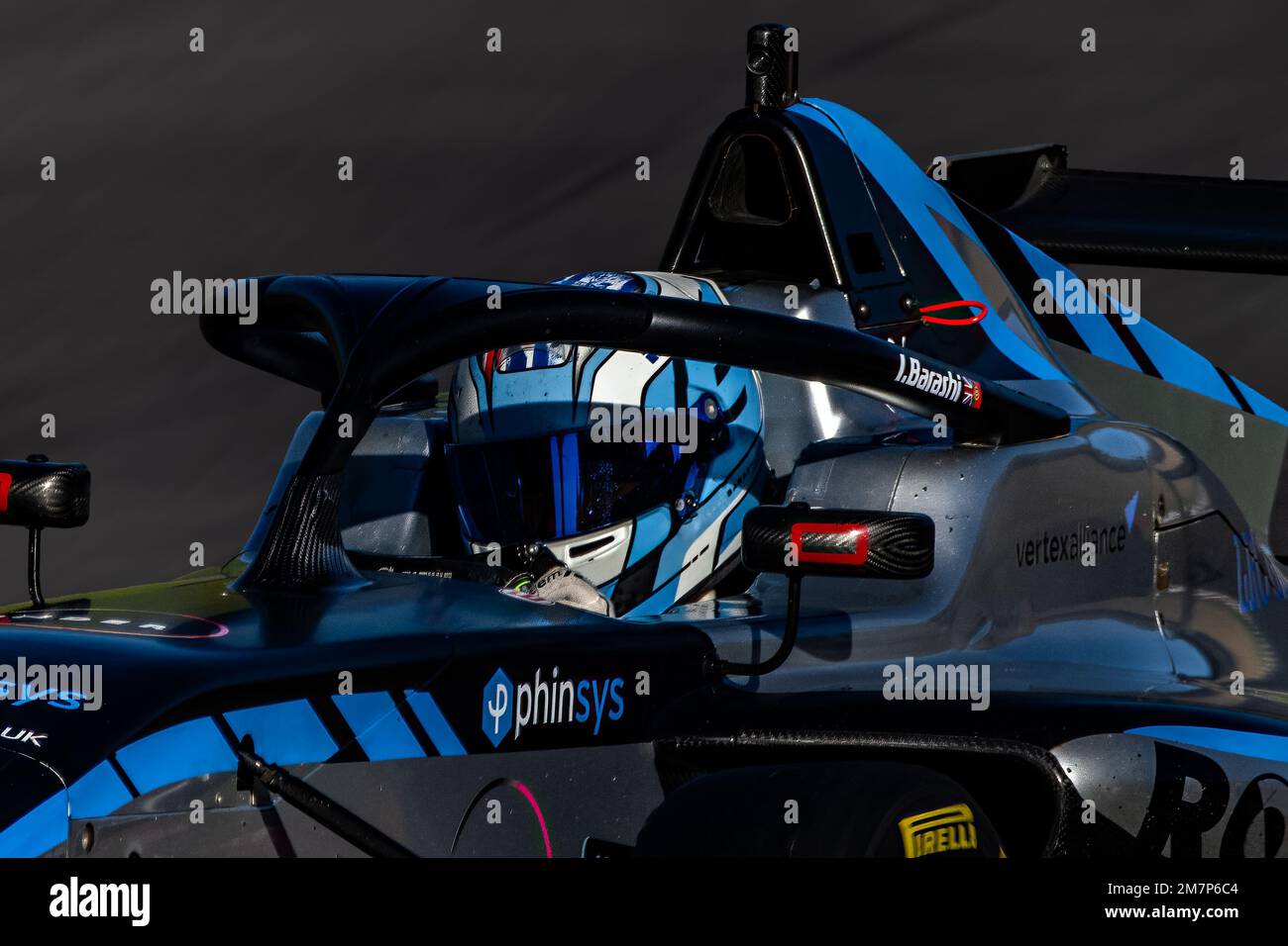 Nahaufnahme des britischen Meisterschaftswagens F4, British Motorsport Stockfoto
