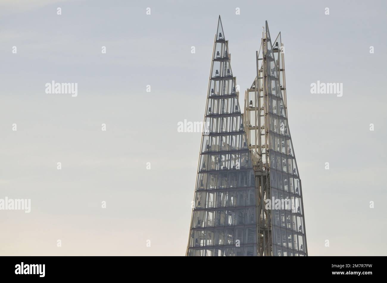 The Spire of the Shard, London, Großbritannien. Stockfoto