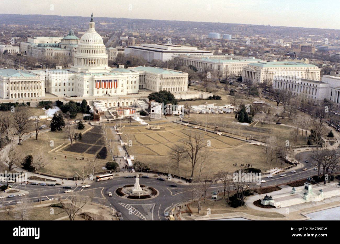 Ein Luftbild der USA Kapitol. Basis: Washington State: District of Columbia (DC) Land: Vereinigte Staaten von Amerika (USA) Stockfoto