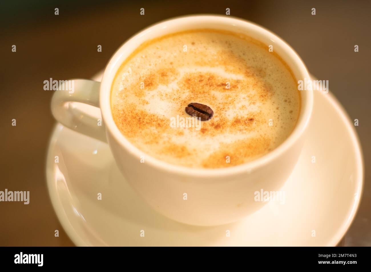 Weiße Kaffeetassen Stockfoto