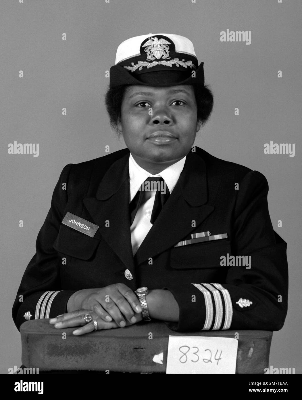 CDR Carolyn Ann Johnson, USN (gedeckt). Land: Unbekannt Stockfoto