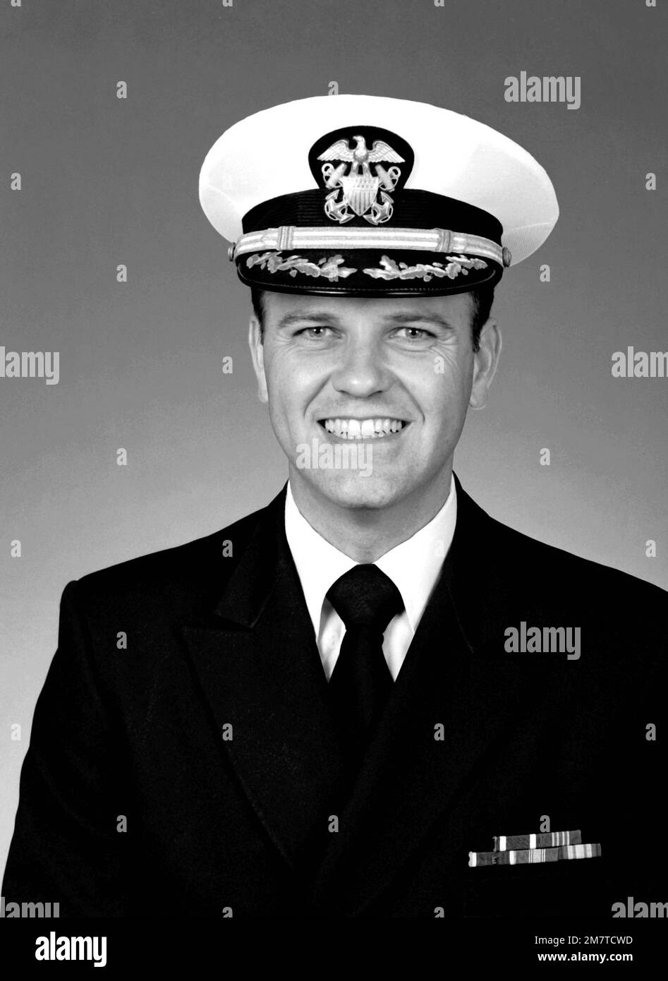 CDR Jerry K. Johnson, USN (gedeckt). Land: Unbekannt Stockfoto