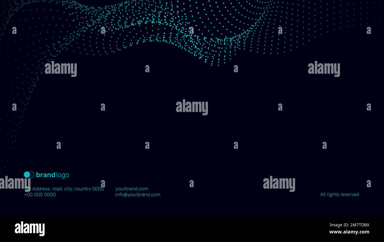 Präsentation Abschluss Folie Vektor Technologie Hintergrund Stock Vektor